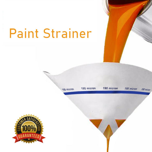 50 Pack of Fine Mesh Paper Paint Strainer with 190 Micron Filters